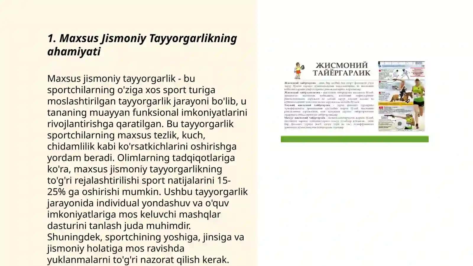 Maxsus jismoniy tayyorgarlik (MJT) 3