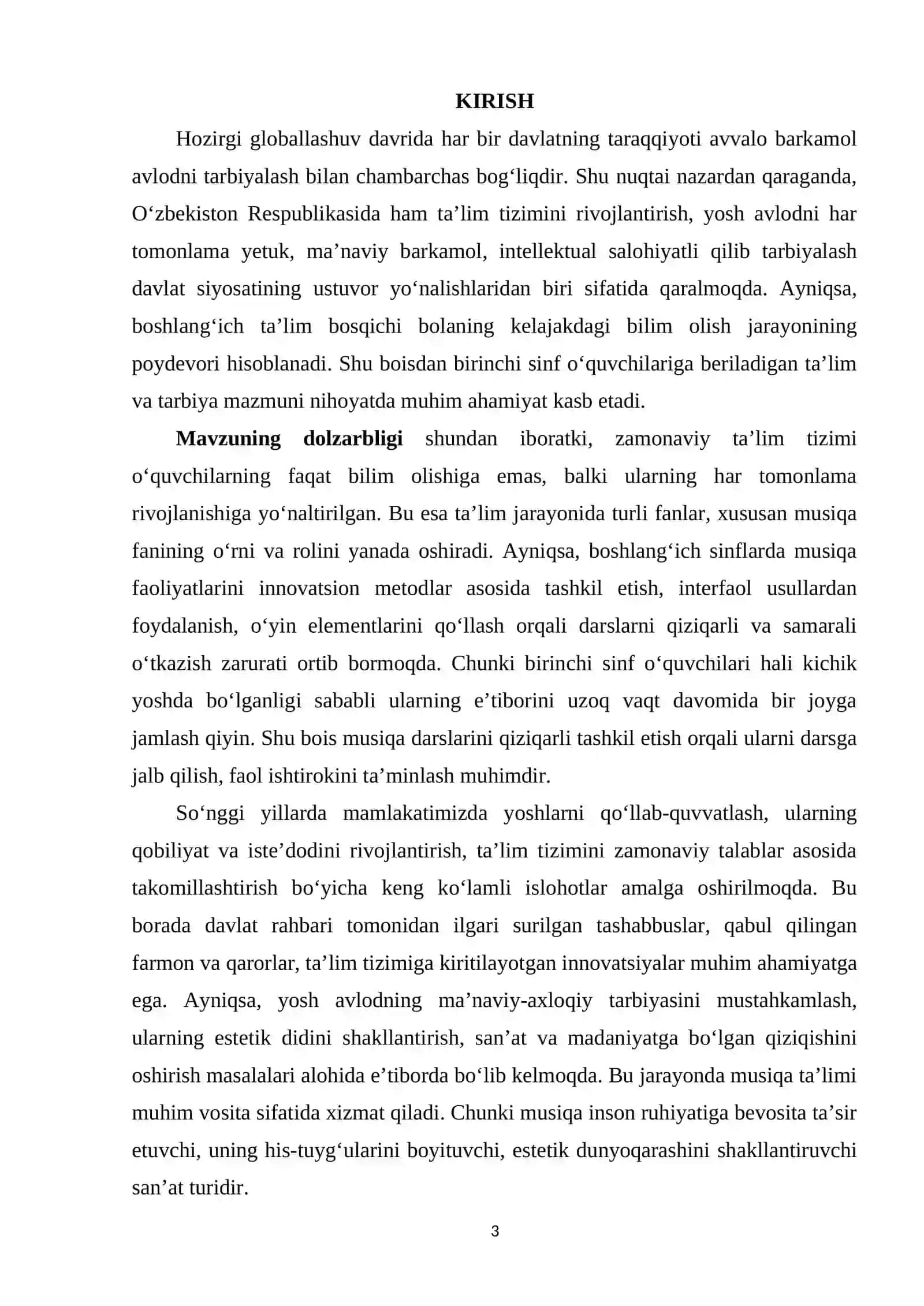 BIRINCHI SINFDA MUSIQA FAOLIYATLARINI AMALGA OSHIRISH 3