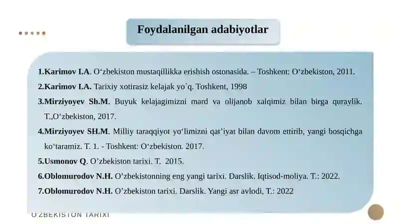 O’zbekistonda demokratik,fuqarolik jamiyati asoslarining shakllanishi amalga oshirilgan siyosiy islohotlar 3