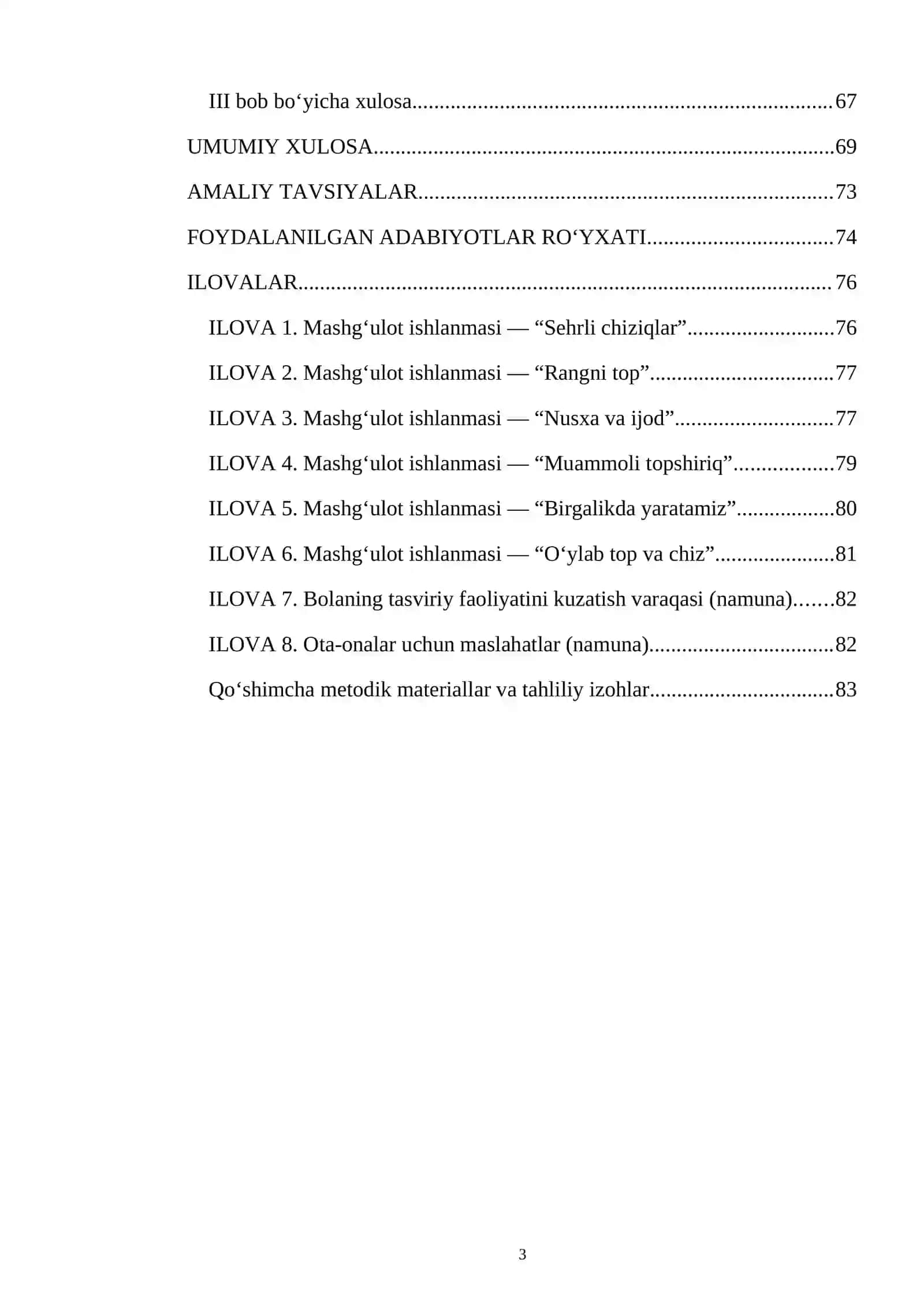 Tasviri faoliyatga o‘rgatish metodikasi 3