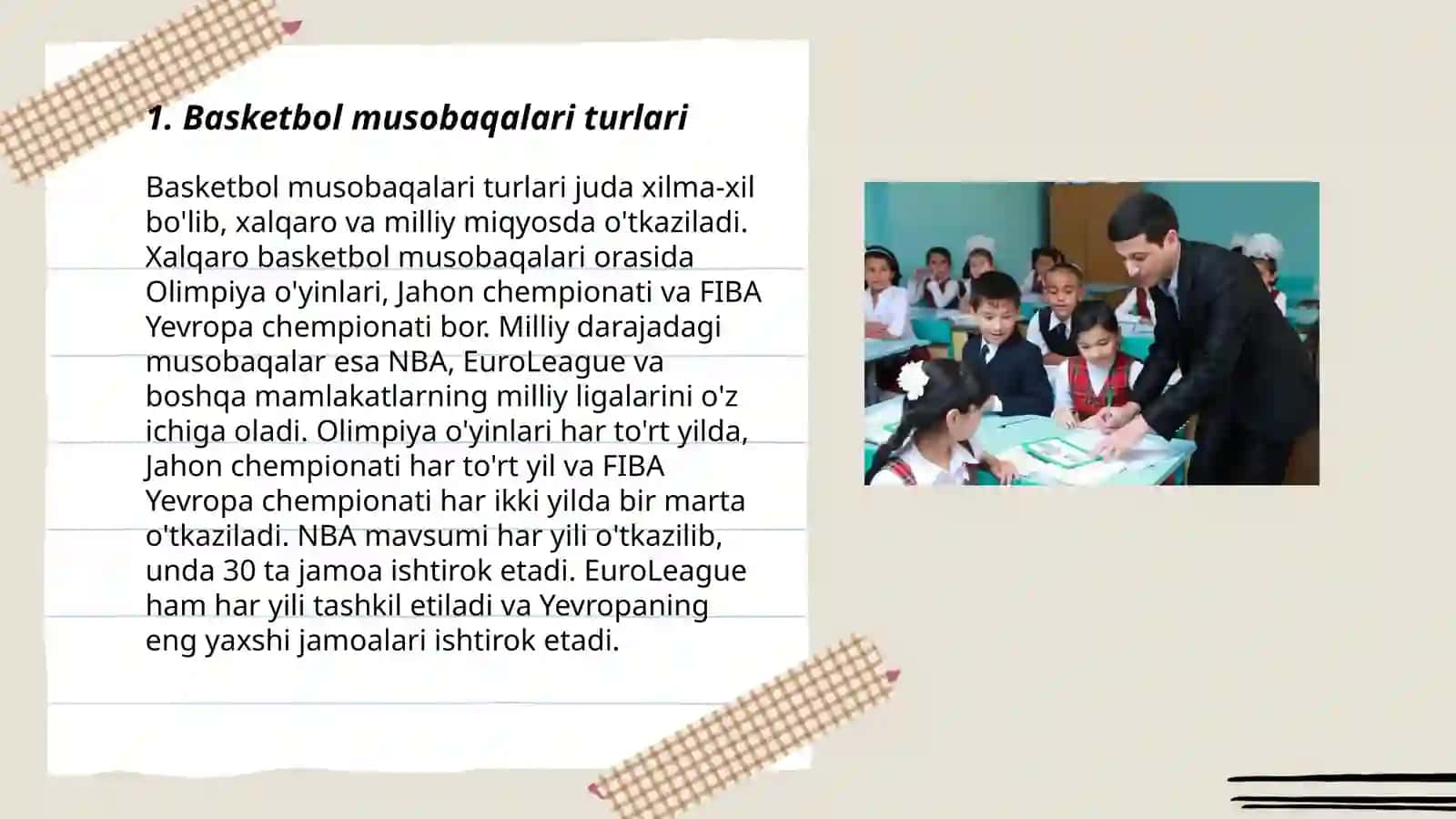 Basketbol musobaqalarni tashkil qilish va ótqazish qoidalari 3