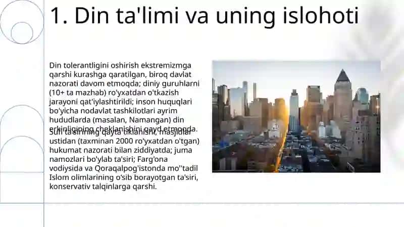 Yangi Oʻzbekistonda amalga oshirilayotgan maʼnaviy oʻzgarishlar 3