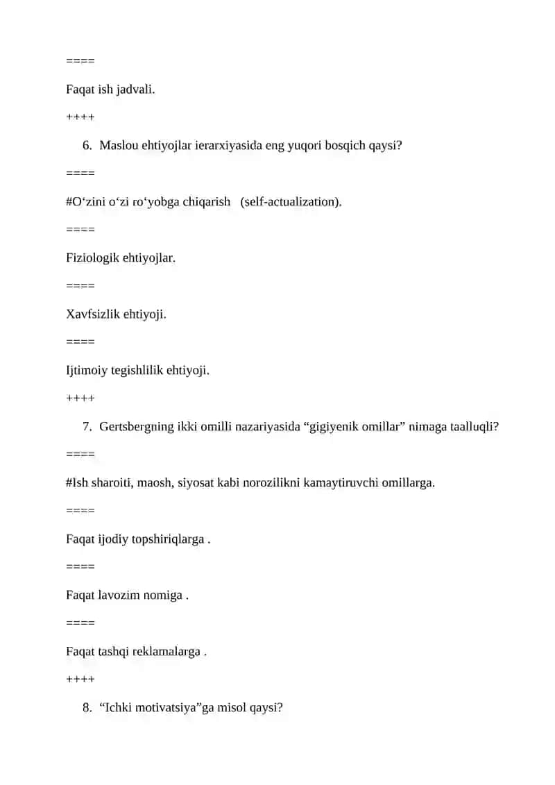 Menejment psixologiyasi fanining asosiy predmeti 3