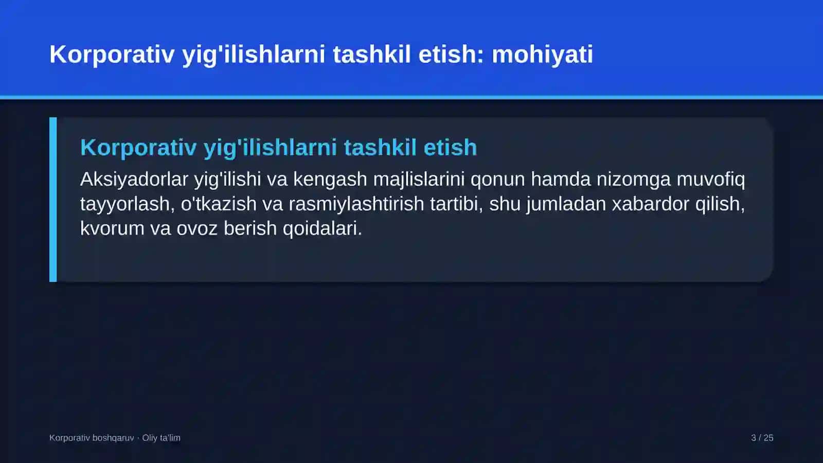 gidrotexnika qurilishida korporativ yig'ilishlarni tashkil etish 2526 3