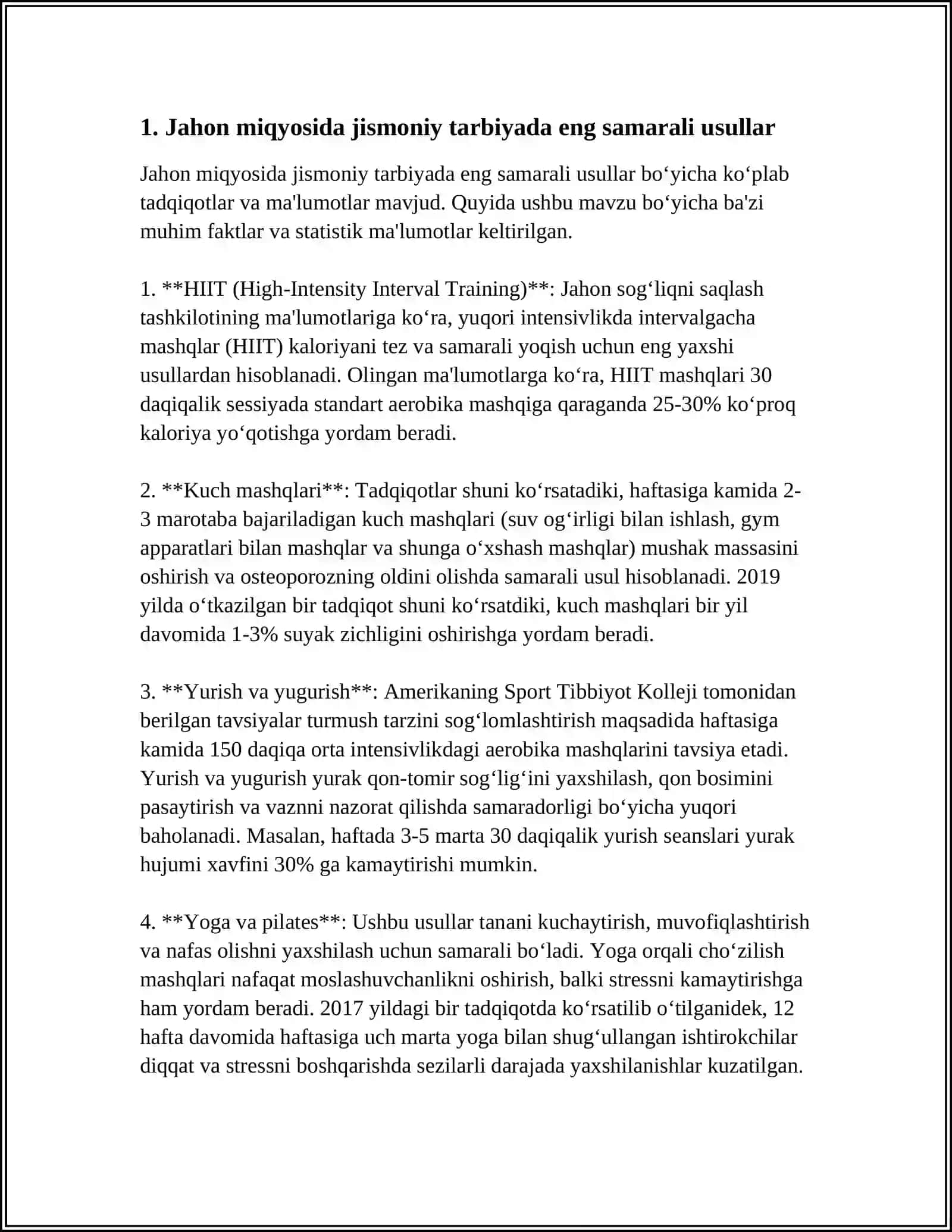 JISMONIY TARBIYADA ENG YAXSHI AMALIYOTLAR: XALQARO TAJRIBALAR 3