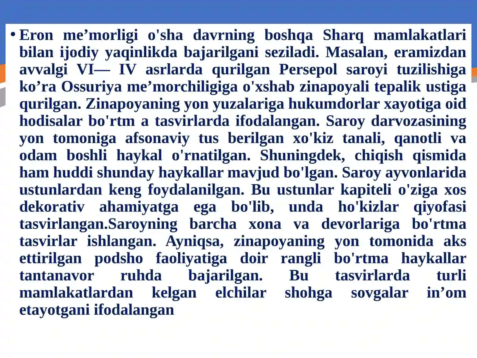 Qadimgi Eronda madaniyat 3