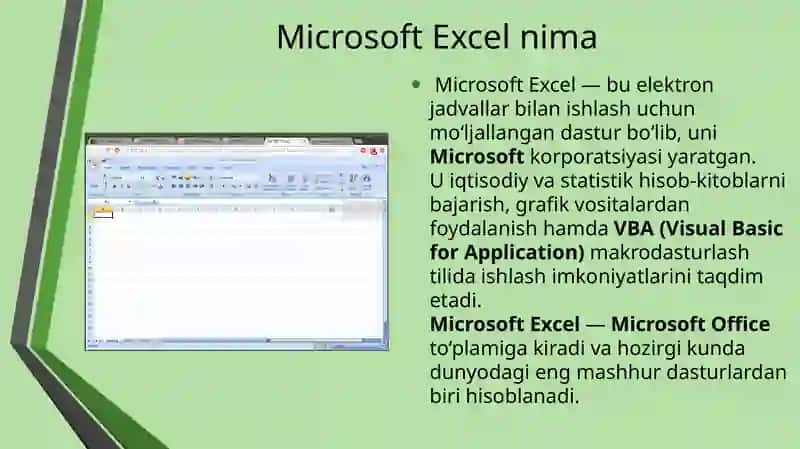 Microsoft Excel 3