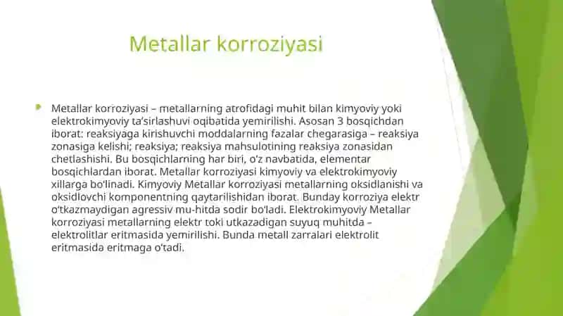 Metallar korroziyasi 3