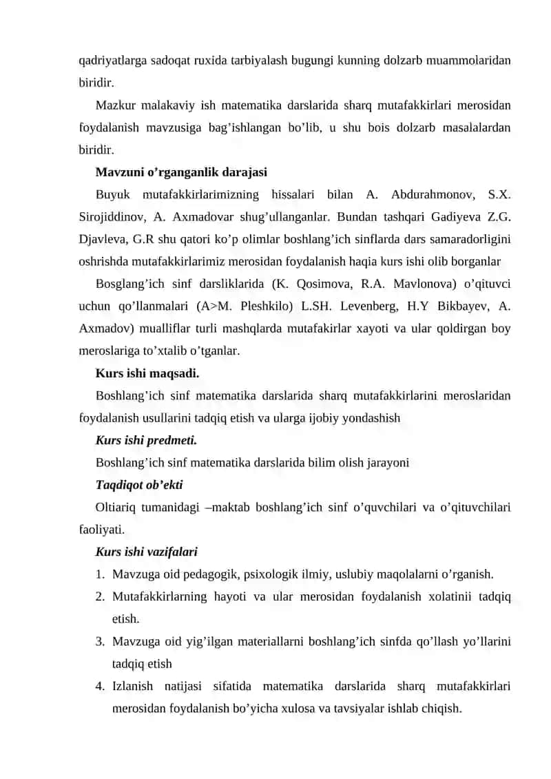 Boshlang'ich Sinf Matematika Darslarida Sharq Mutaffakirlari Me'rosidan Foydalanish 3