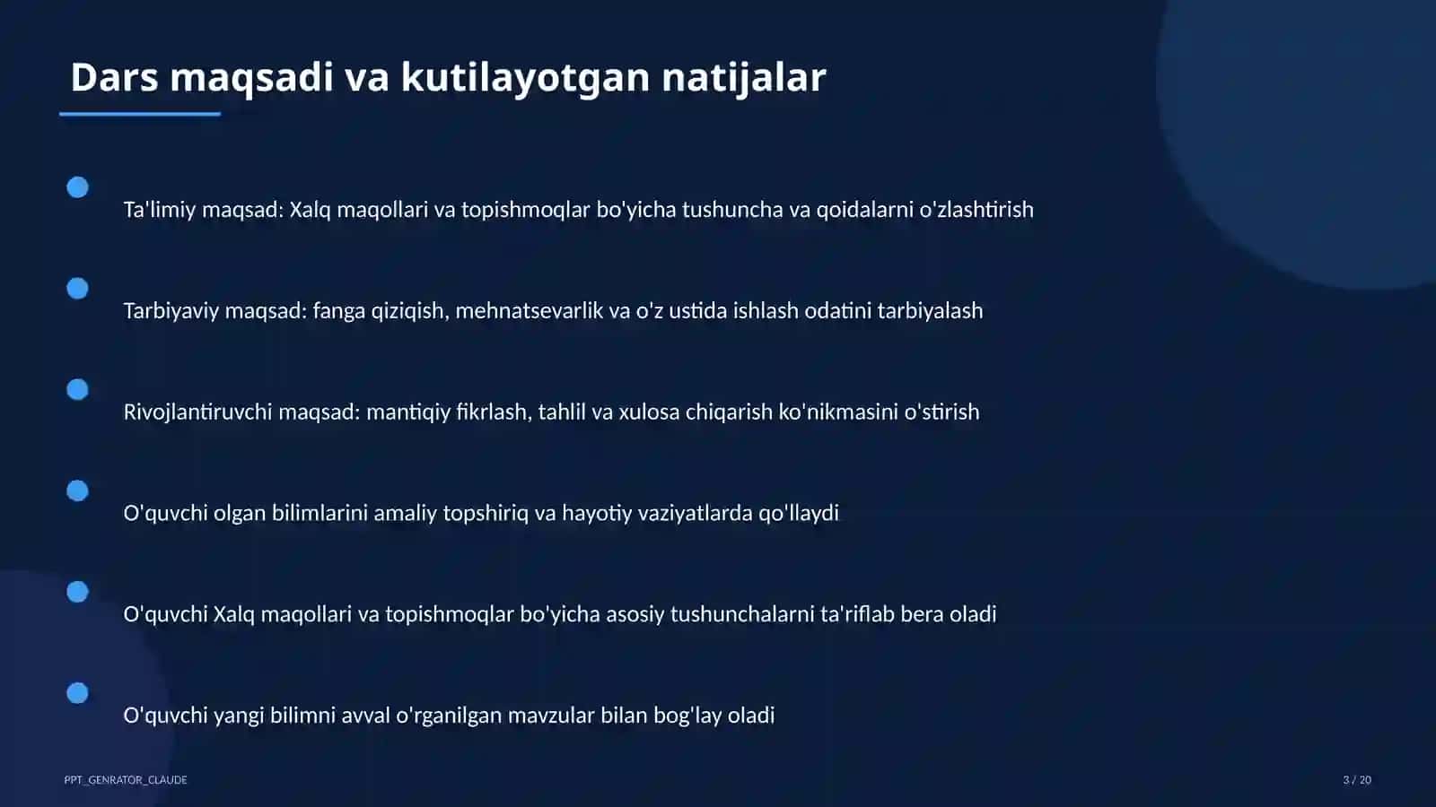 Xalq maqollari va topishmoqlar (2-sinf) 3