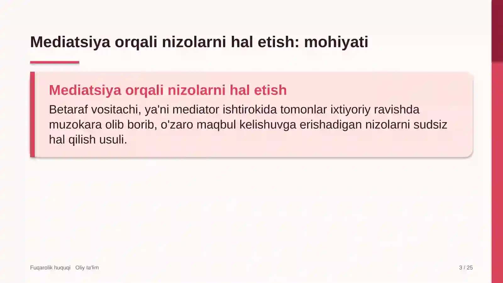 Davlat banklarida mediatsiya orqali nizolarni hal etish 3