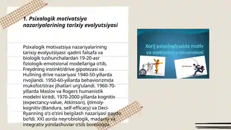 Psixalogik mativatsiya nazariyalari 3