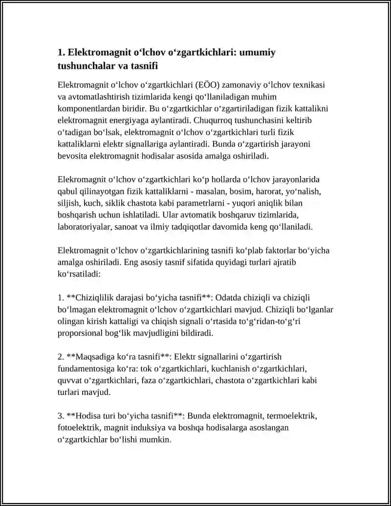 Elektromagnit Oʻlchov Oʻzgartkichlari 3