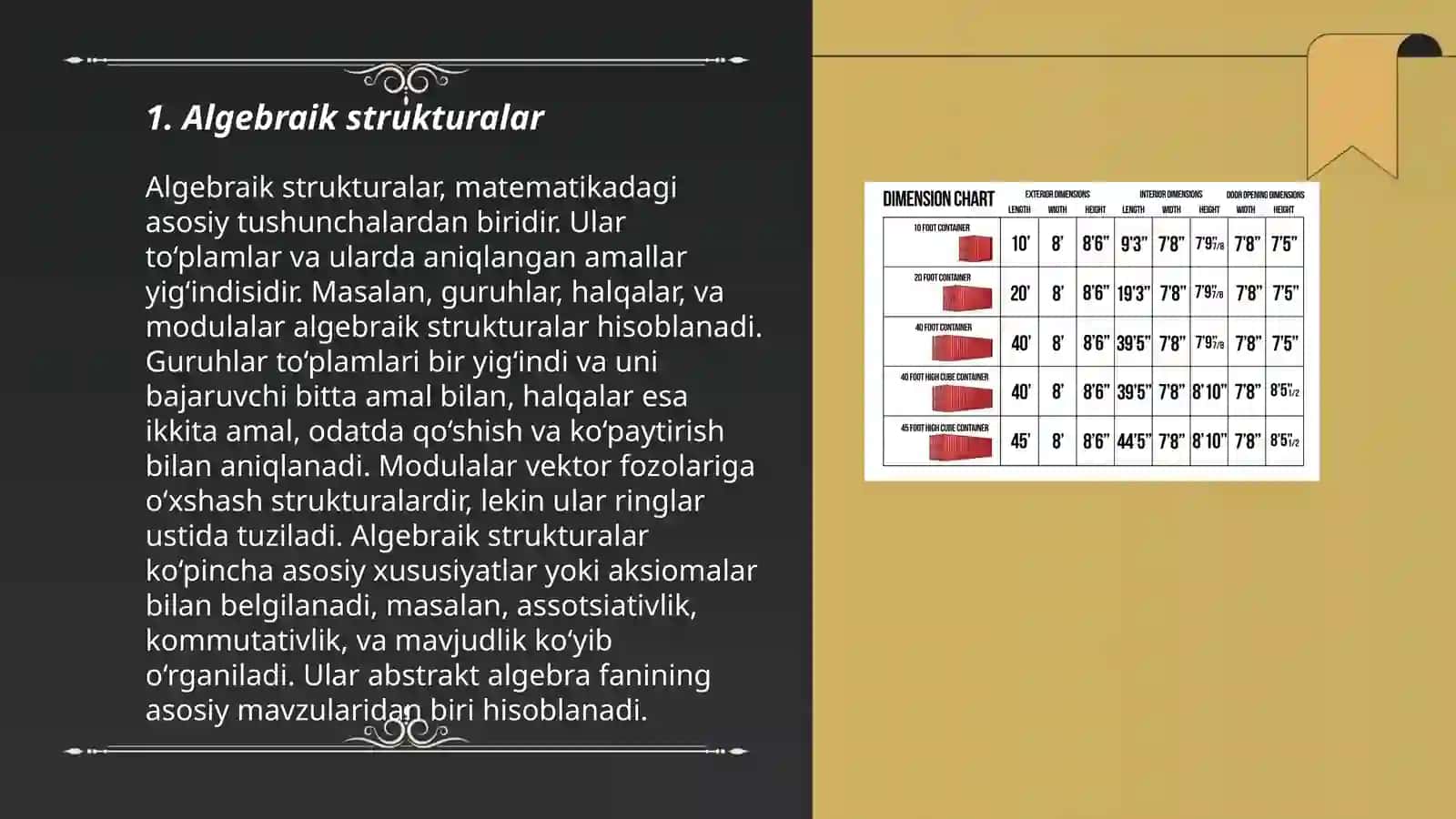 Matematikadan malakaviy bitiruv ishlari turlari, ularga quyilgan talablar 3