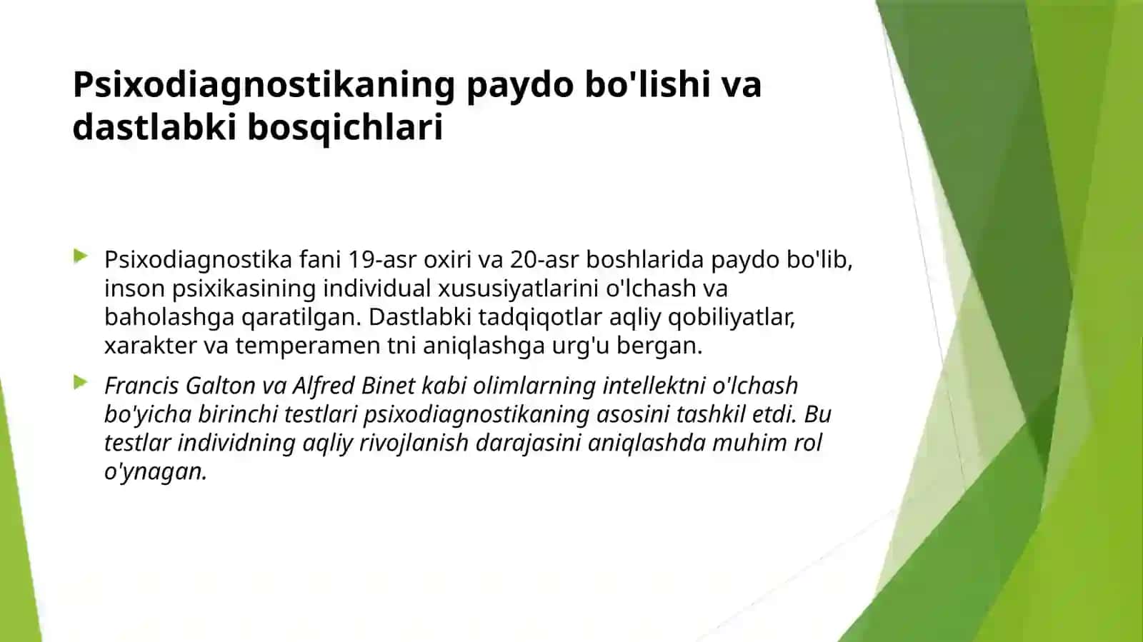Oʻzbekistonda psixodiagnostika fanining rivojlanish tarixi 3