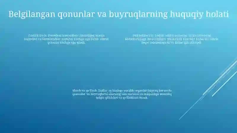 O‘Zr Prezidentining Retsepturaga Asoslangan Qonun Va Farmoyishlari 3