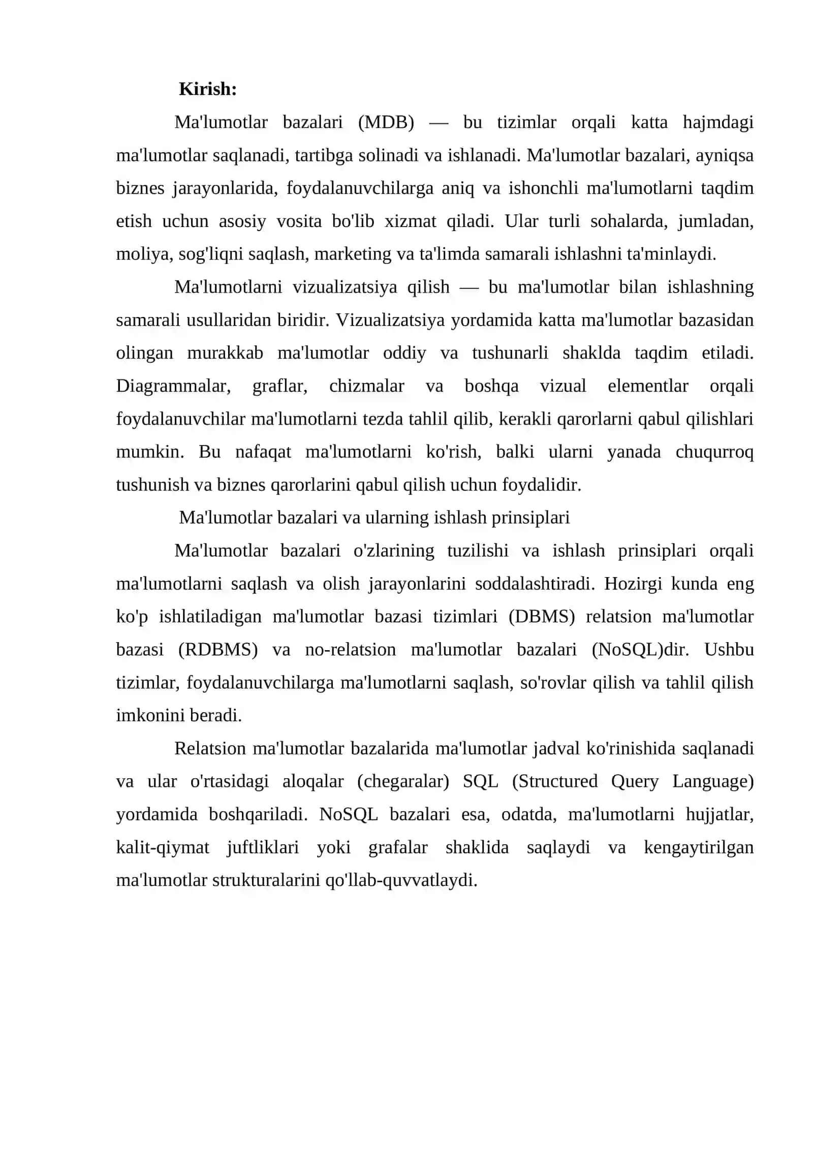 MA'LUMOTLAR BAZASI 3