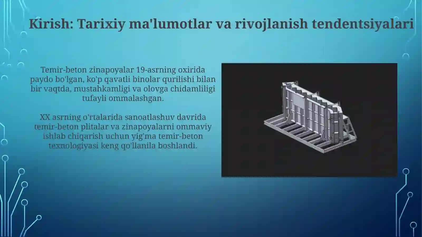 Sanoatkorxonalardatemir-betonmarshi,betonplitalarishlabchiqarishtexnologikjarayoni 3