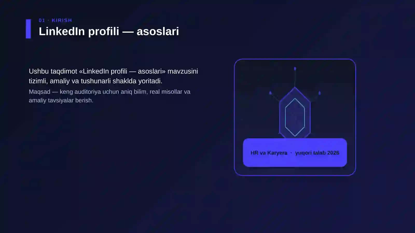 LinkedIn profili — asoslari 3