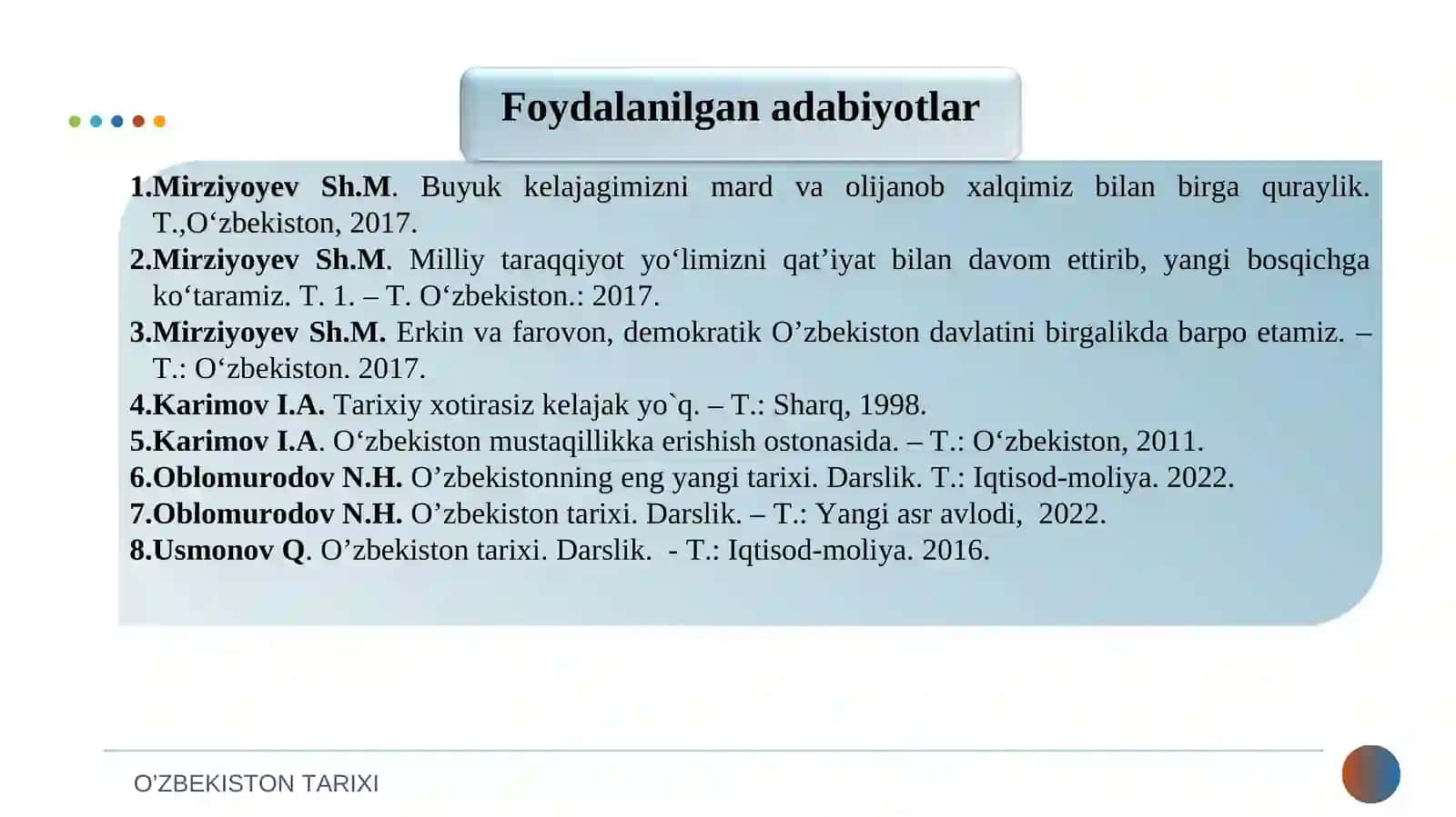 MUSTAQILLIKKA ERISHISH ARAFASIDA O‘ZBEKISTONDAGI IJTIMOIY-SIYOSIY JARAYONLAR 3