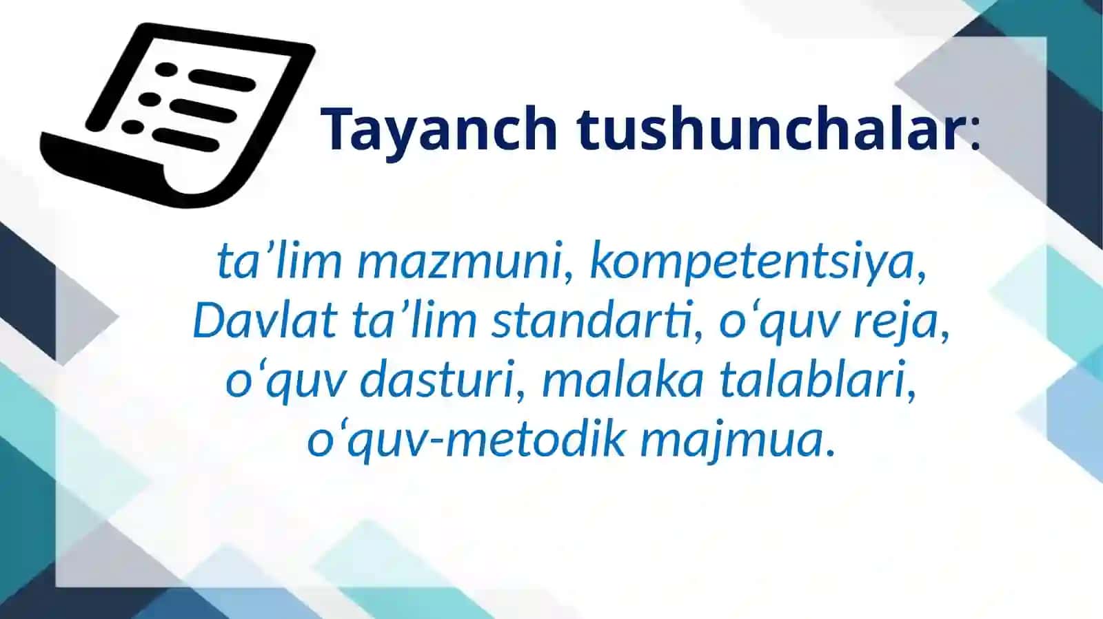 Ta’limmetodlari va vositalari.Dars-ta’limnitashkiletishningasosiyshakli 3
