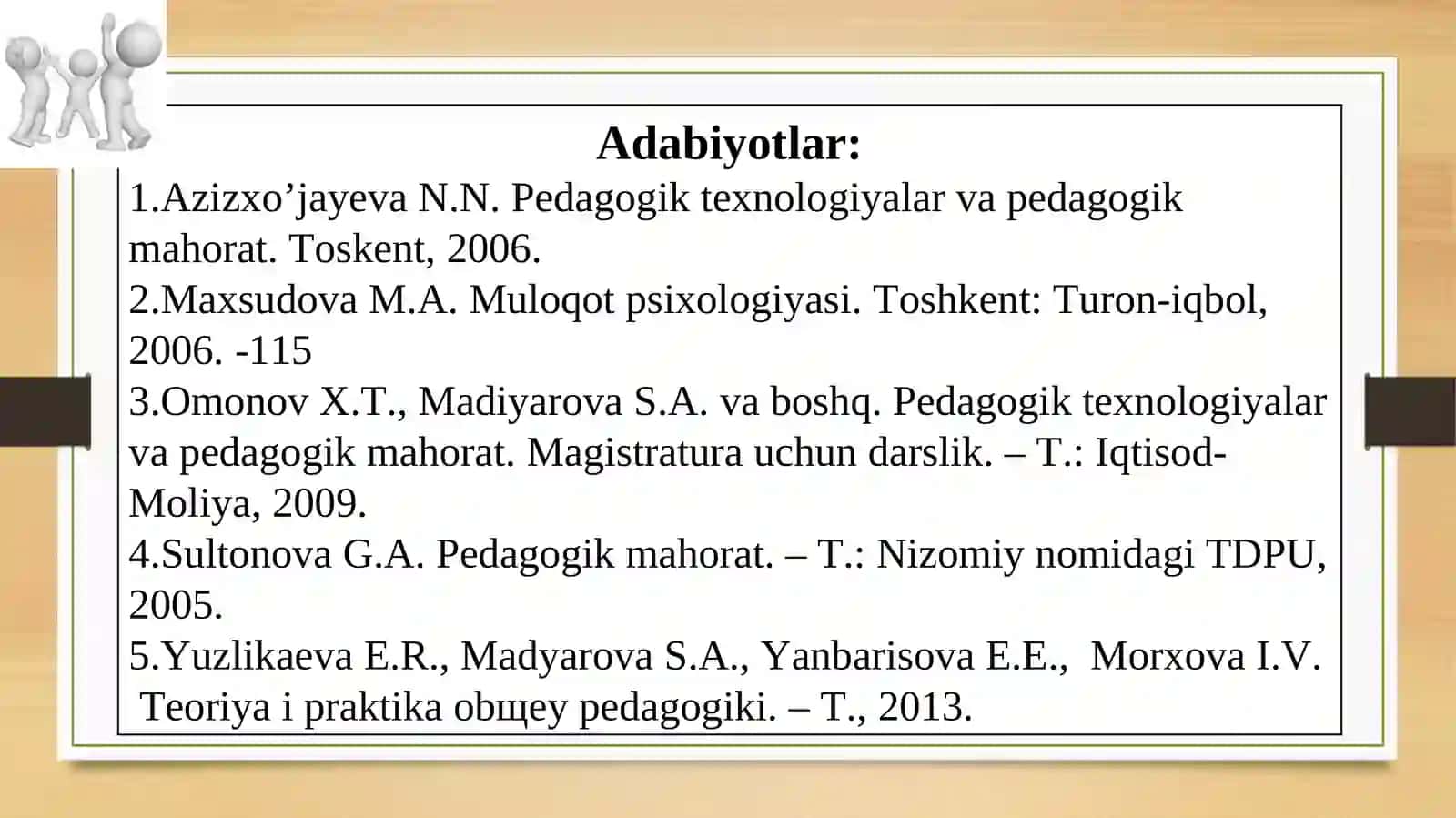 O‘qituvchi faoliyatida muloqot madaniyati va psixologiyasi 3