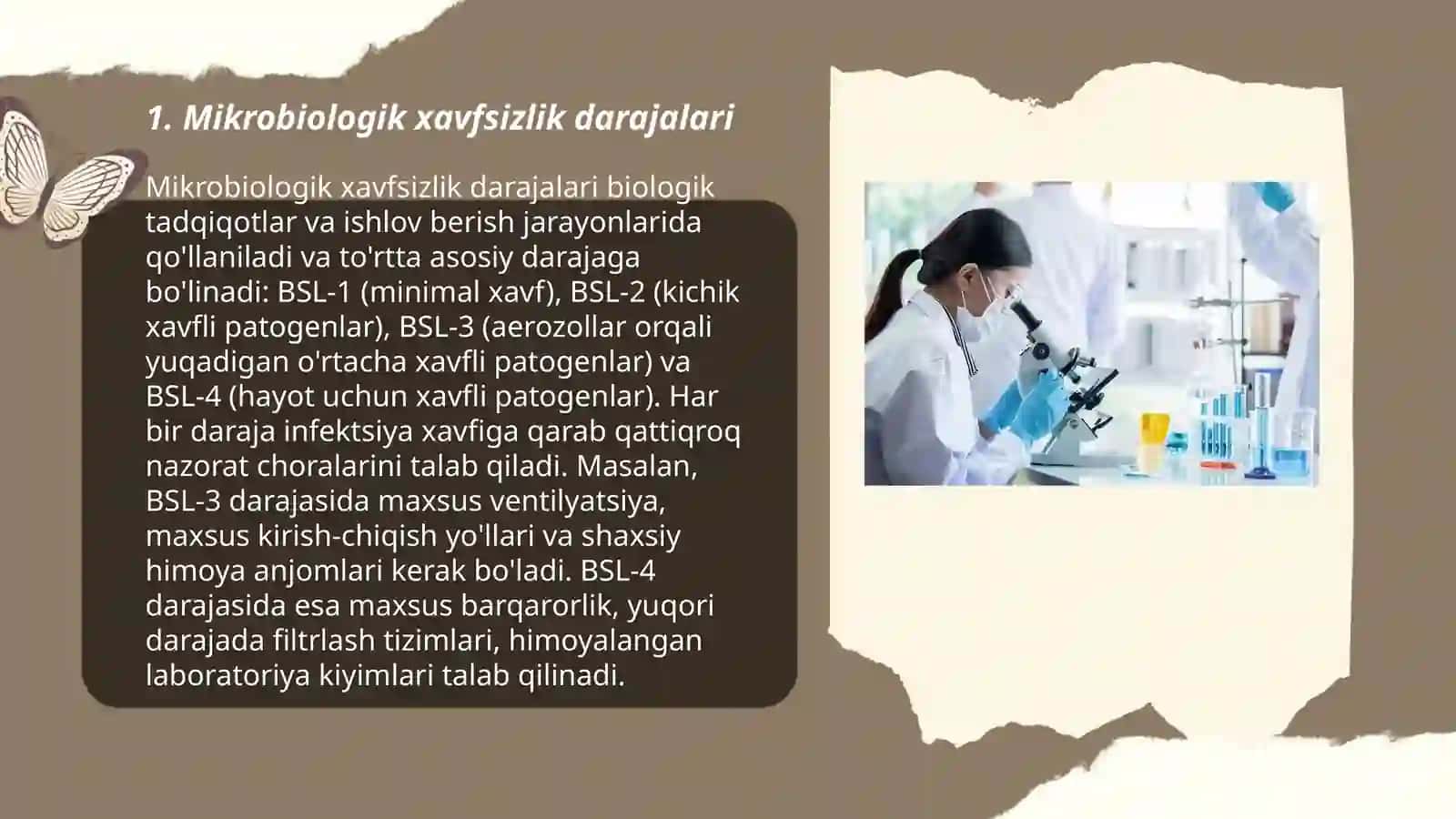 Bakteriologik laboratoriyalar tuzilishi Abdullayeva Ruxshona 3