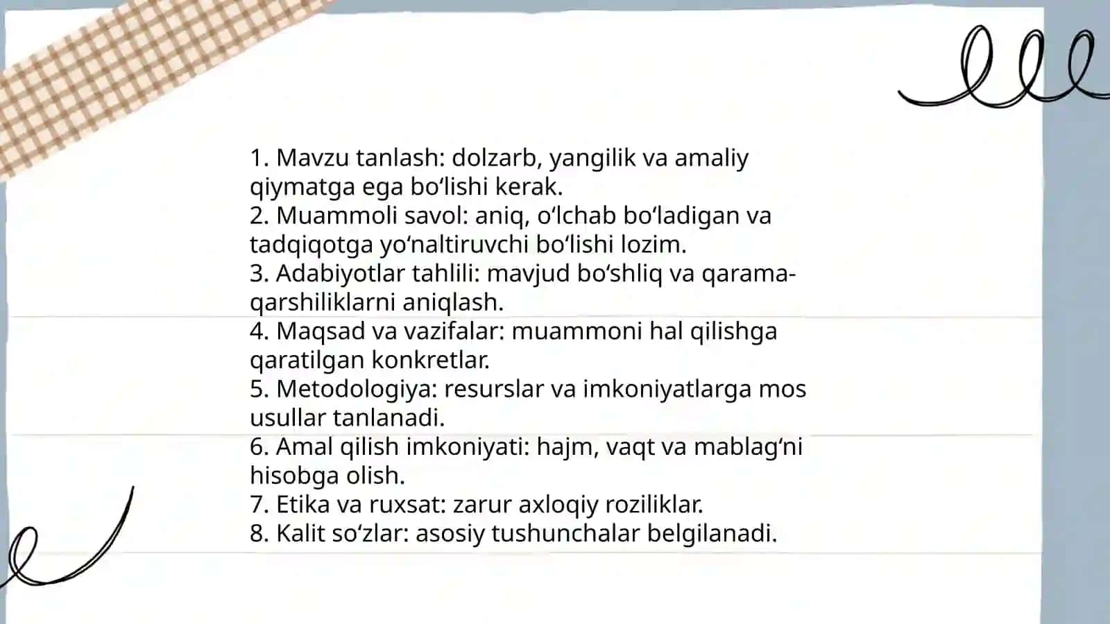 Ilmiy maqola va taqriz yozishga doir amaliy mashqlar 3