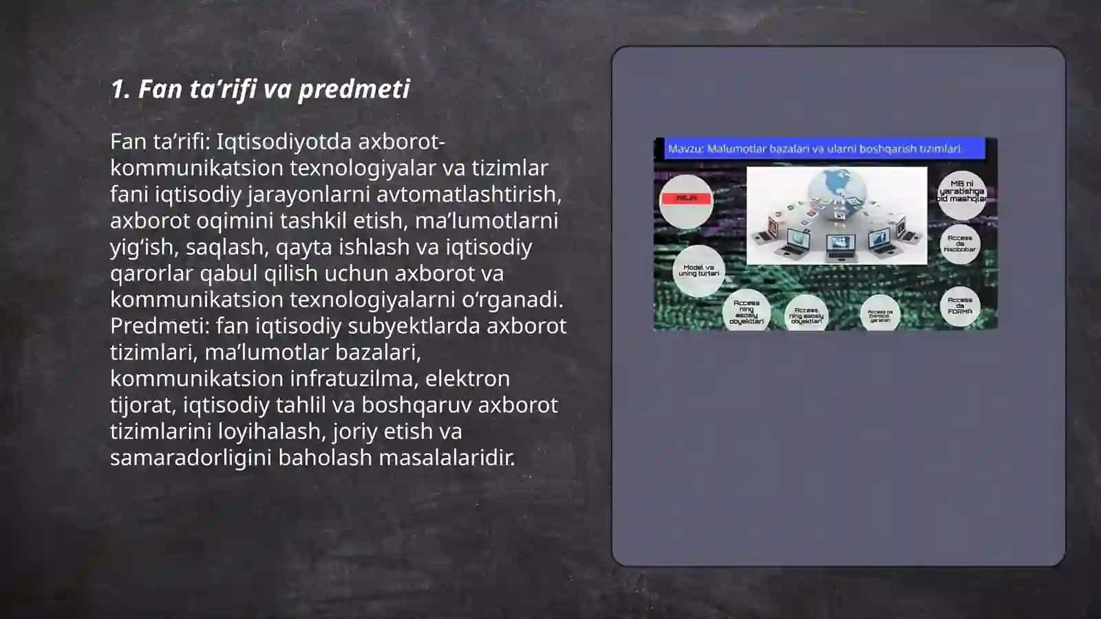 Iqtisodiyotda Axborot Kommunikatsion Texnologiyalar va Tizimlar 3