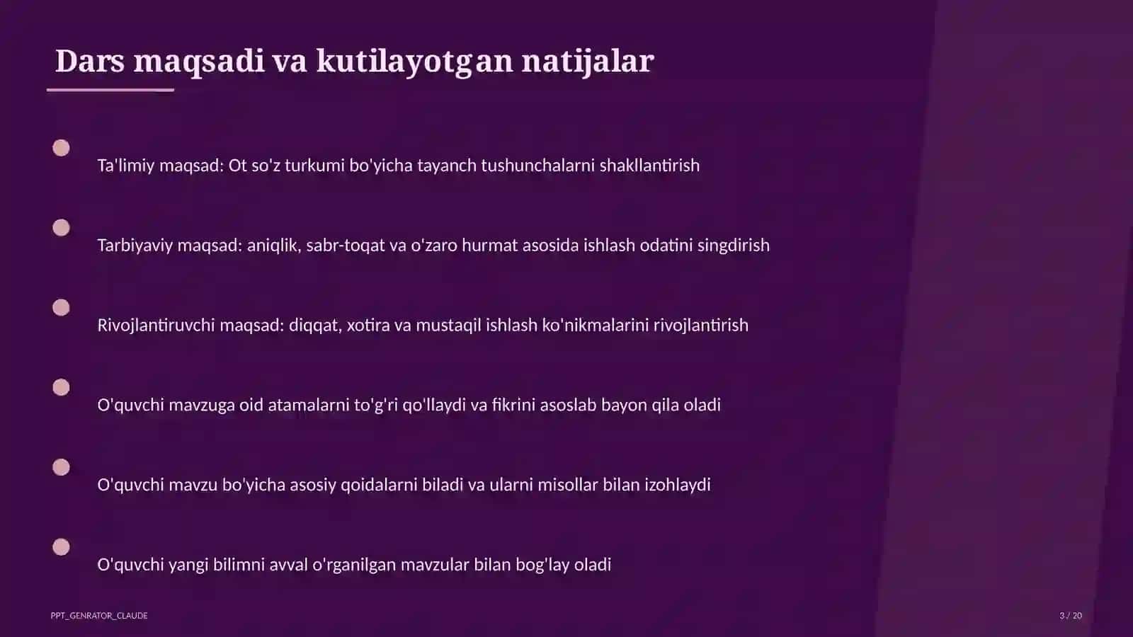 Ot so'z turkumi (3-sinf) 3