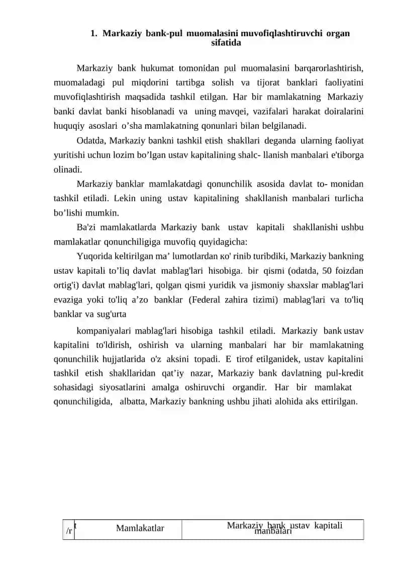 Iqtisodiy rivojlangan mamlakatlarda pul muomalasini Markaziy bank tomonidan tartibga solinishi 3