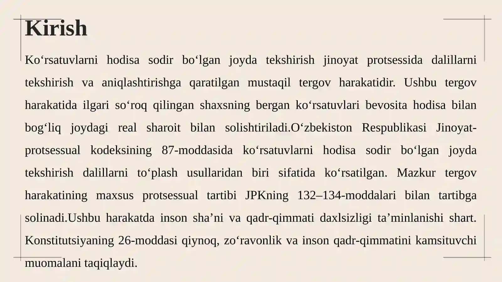 TEKSHIRISH TERGOV HARAKATINI O‘TKAZISH TARTIBI VA ASOSLARI 3