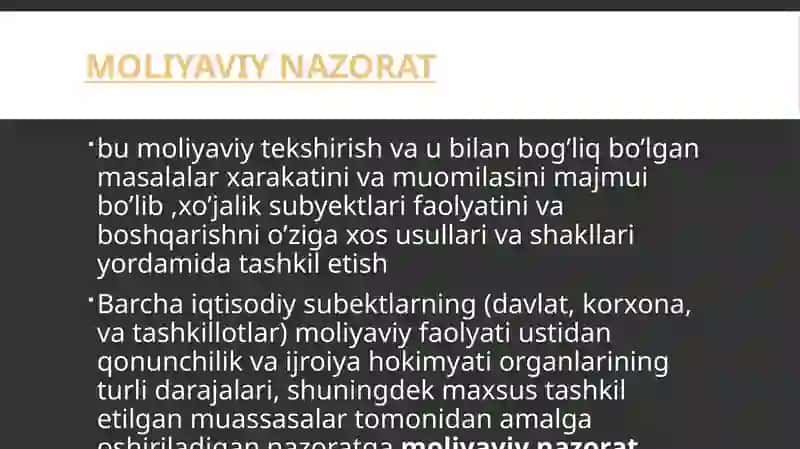 Moliyaviy nazorat 3