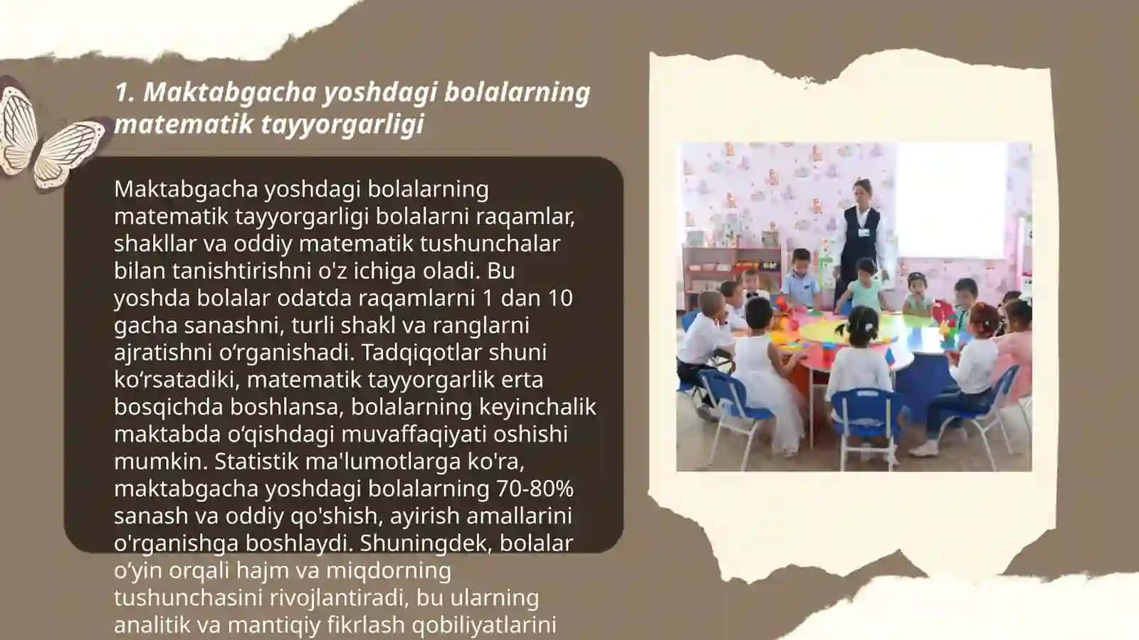 Maktabgacha yoshdagi bolalarni har tomonlama rivojlantirishda ularni maktabga tayyorlashda matematik bilimning roli 3