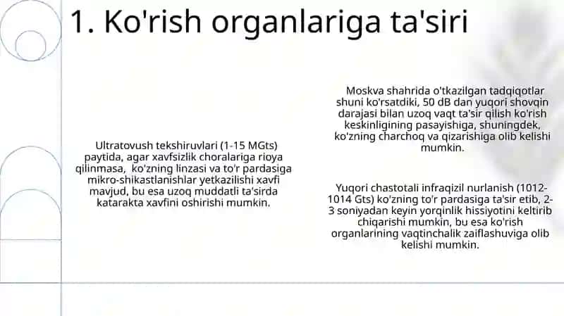 Mexanik to'lqinlarning inson organizmga ta'siri 3