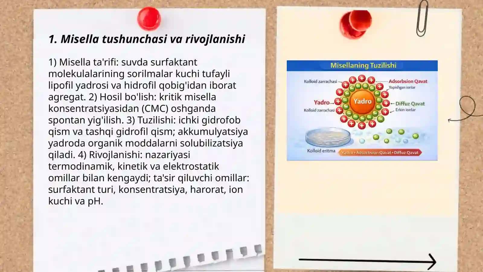 Misella va uning tuzilishi kolloid sistemalari tozalash 3