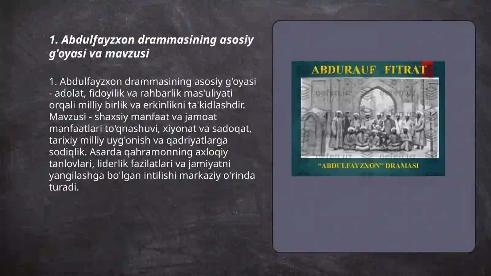 Abdulfayzxon drammasi 3