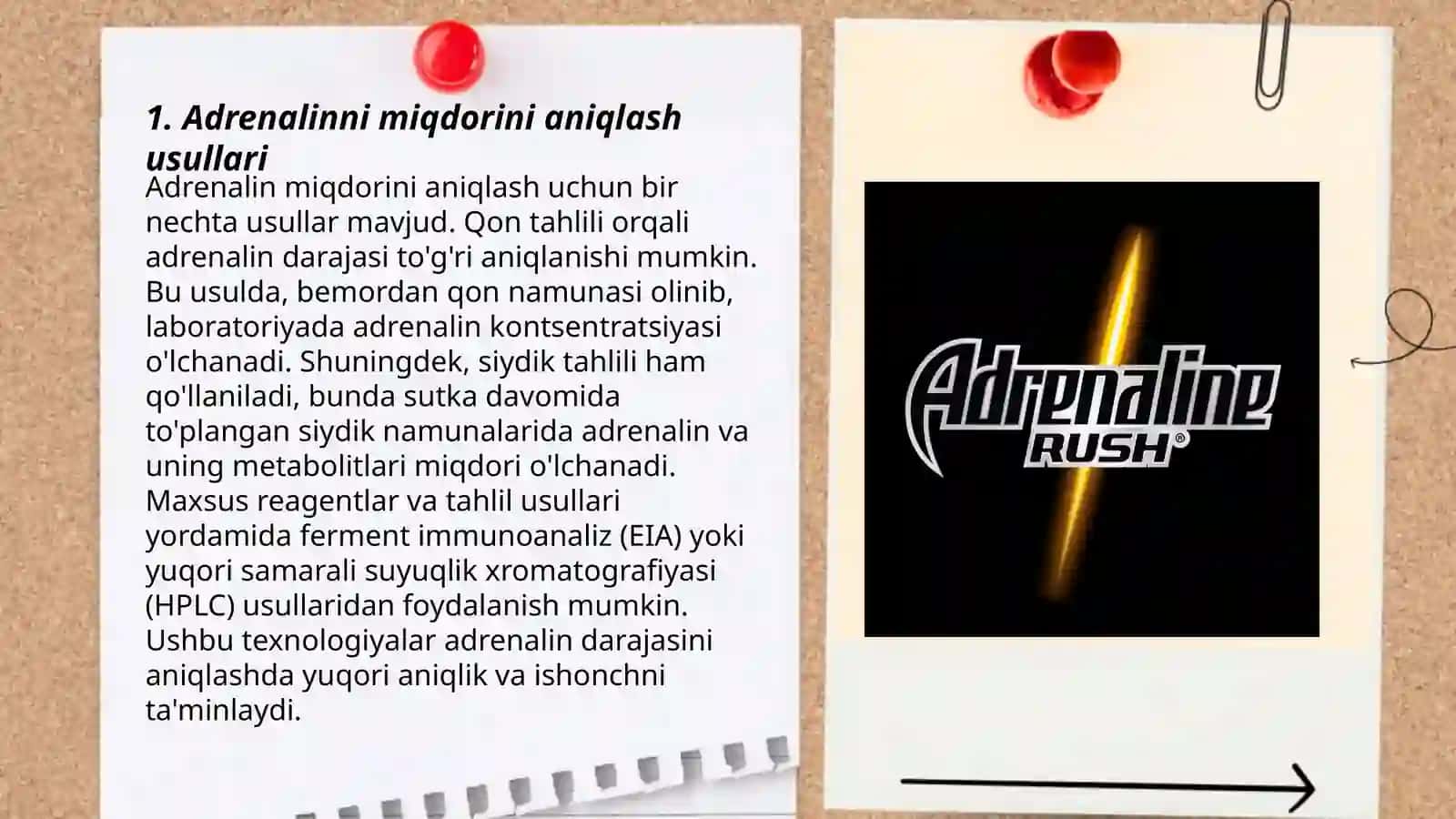 Adrenalinni miqdoriy jihatdan aniqlash 3