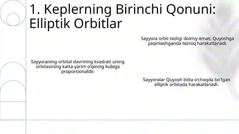 Kepler qonunlari 3