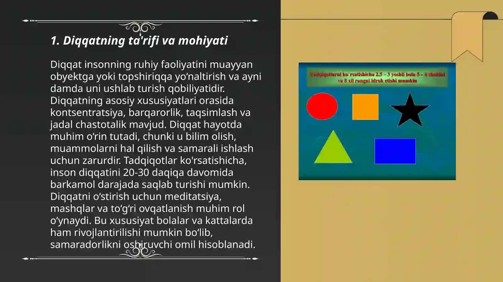 Dobrinining diqqat haqidagi qarashlari 3