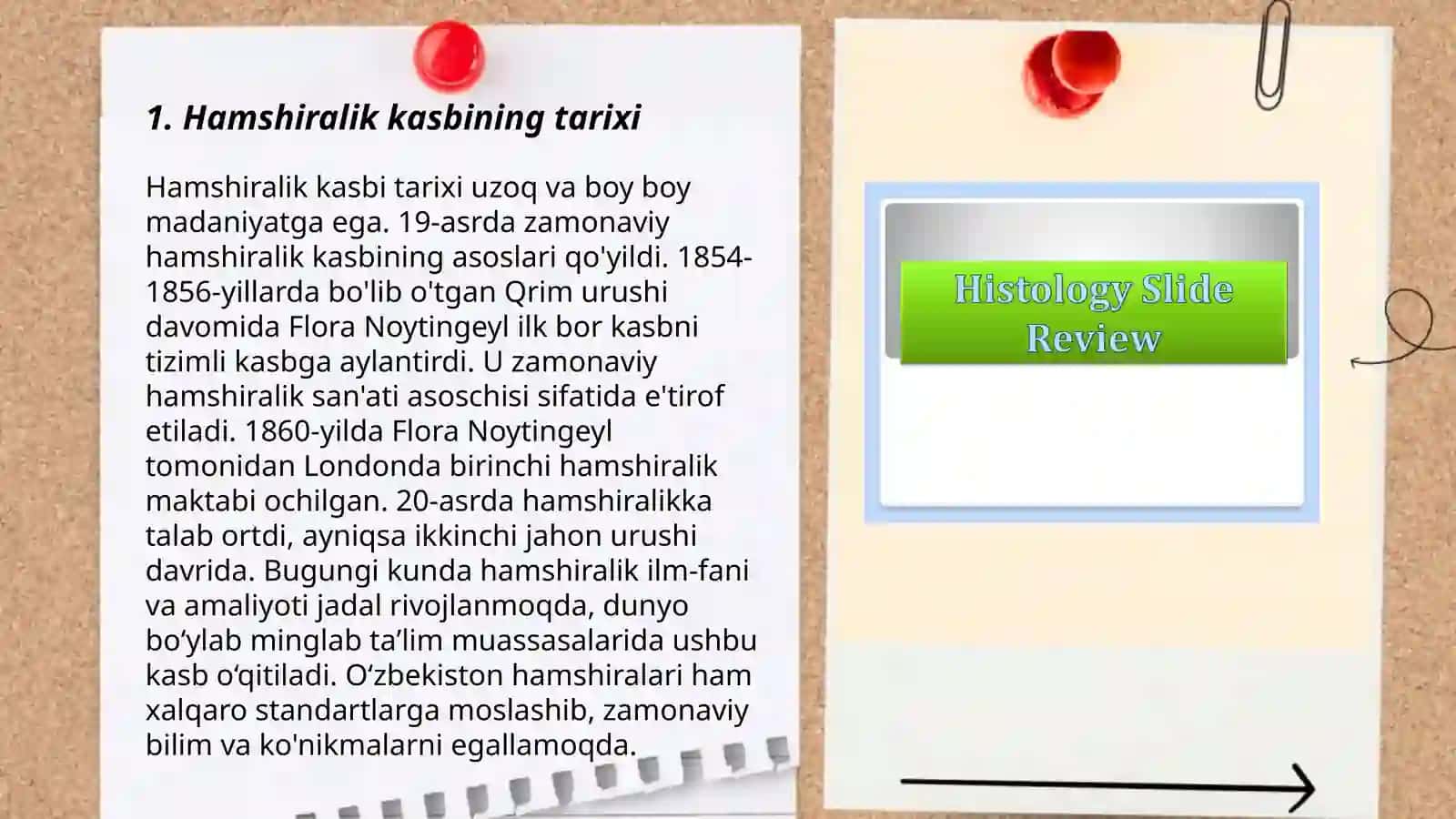 Hamshiralik haqida slayid 3