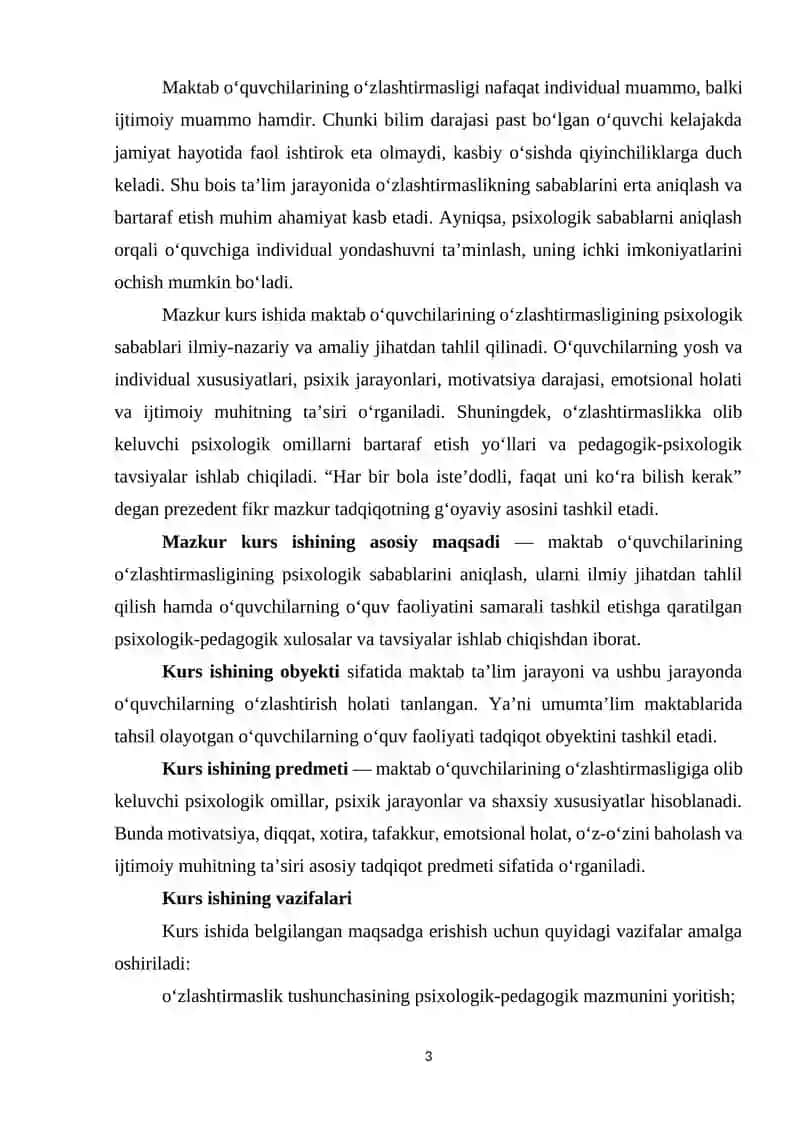 Maktab o'quvchilarining o'zlashtirmasligining psixologik sabablari 3