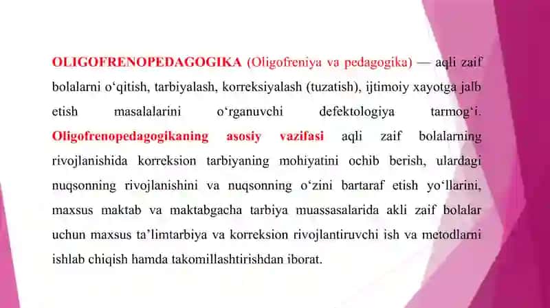Oligofrenopedagogning ish sifati 3