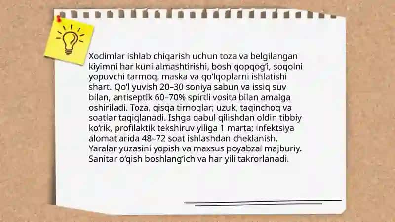 Go'sht ishlab chiqarish korxonalarida sanitariya nazorati 3