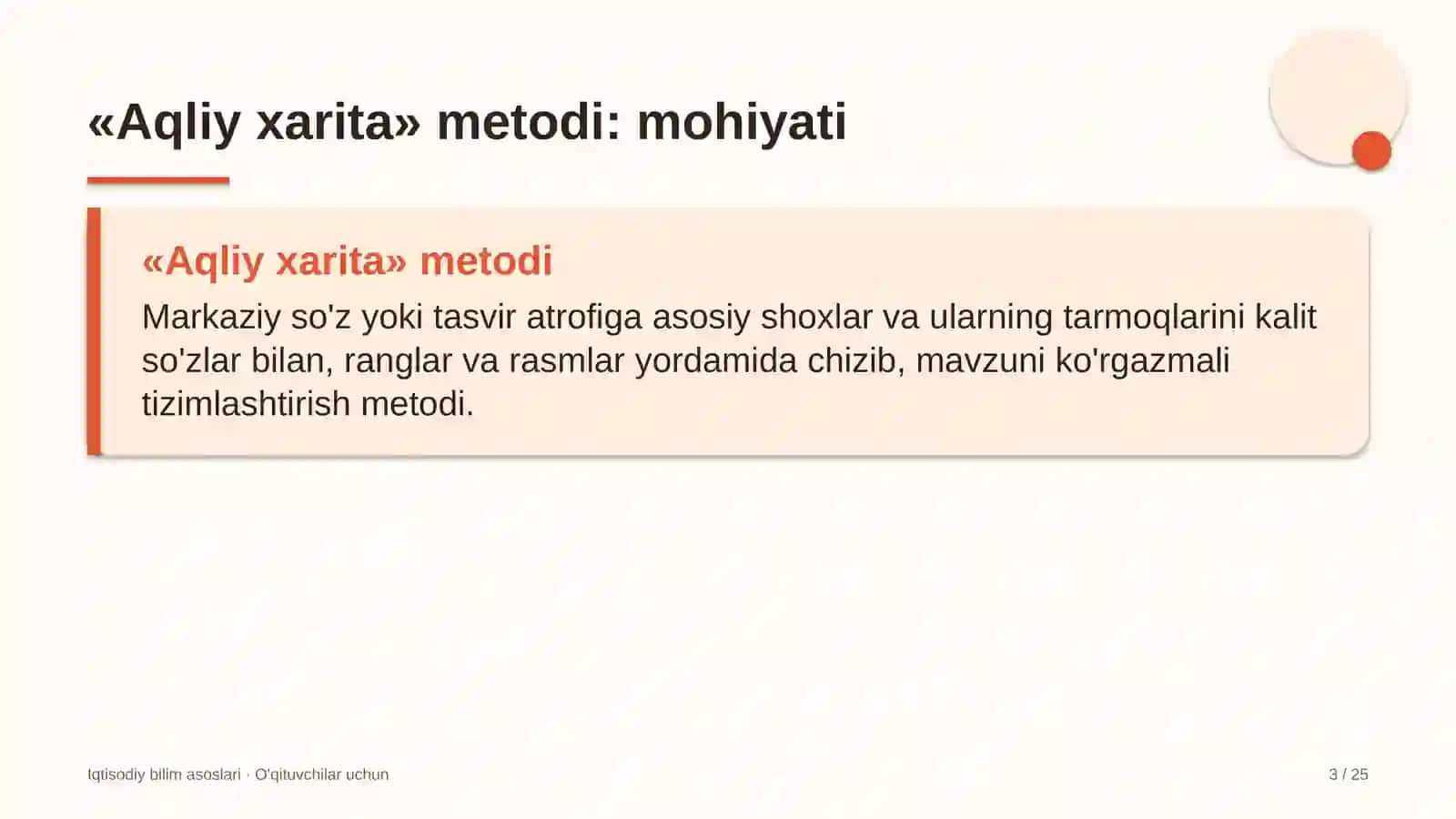 iqtisodiy bilim asoslari darslarida aqliy xarita metodidan foydalanish 7644 3