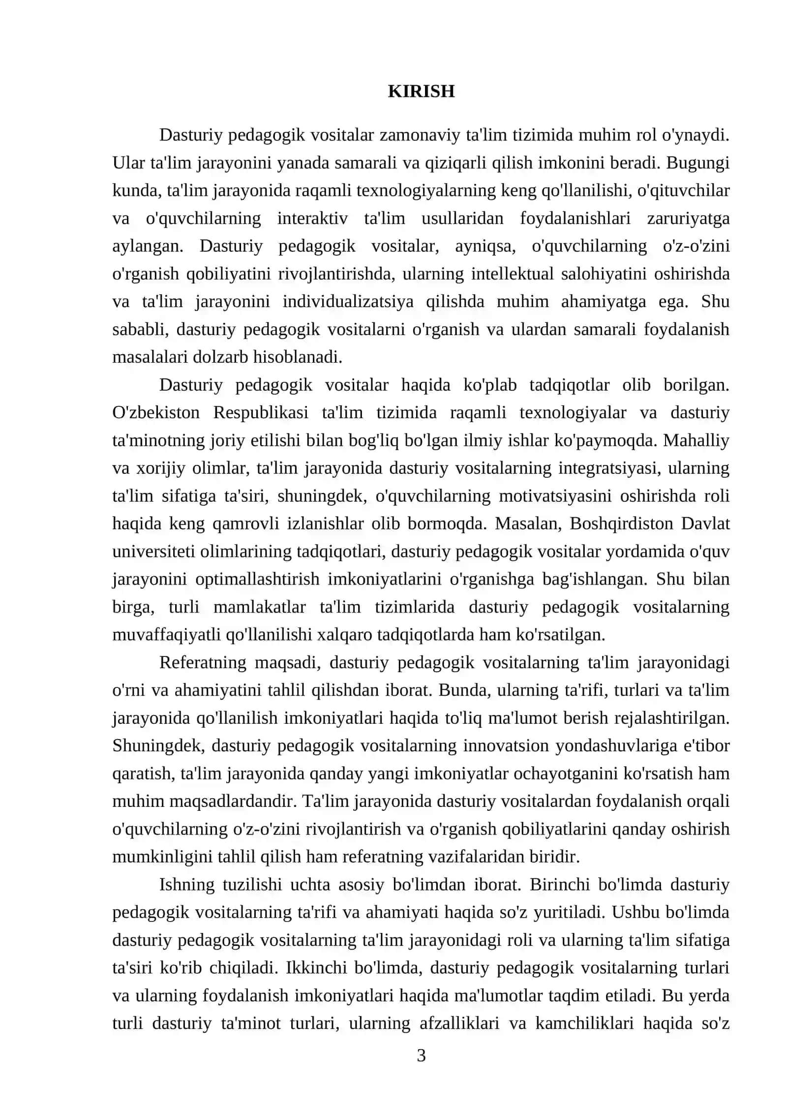 Dasturiy pedagogik vositalar 3
