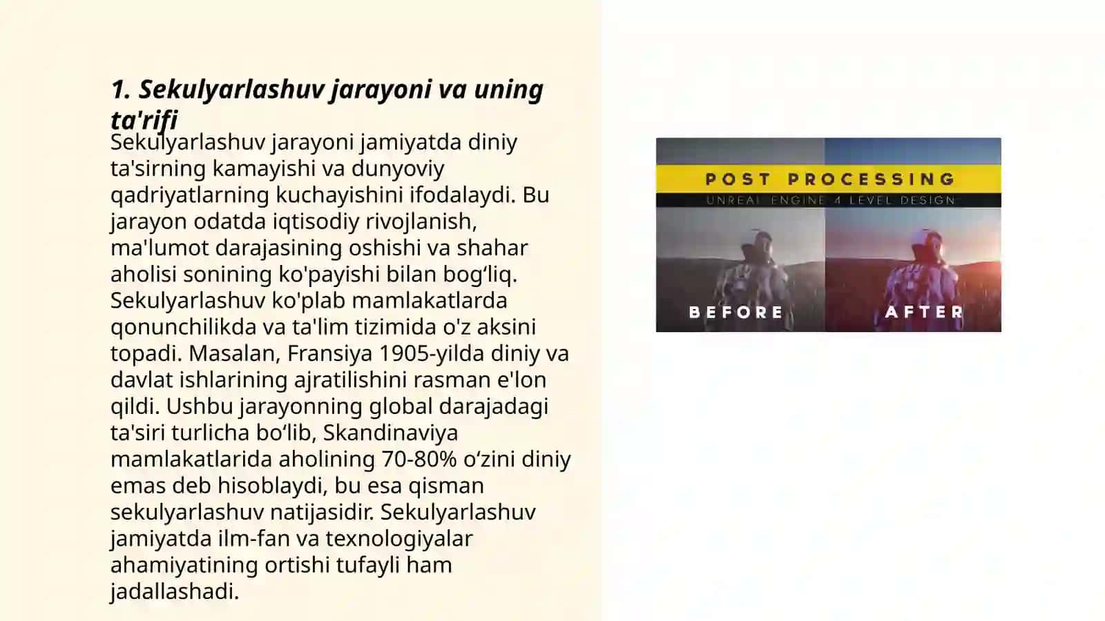 Sekulyarlashuv jarayoni va uning ta'rifi 3