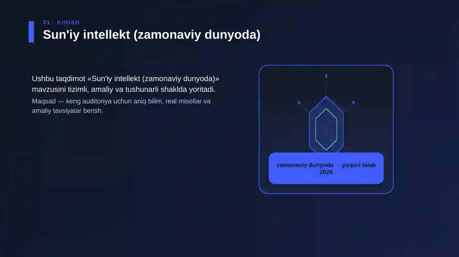 Sun'iy intellekt (zamonaviy dunyoda) 3