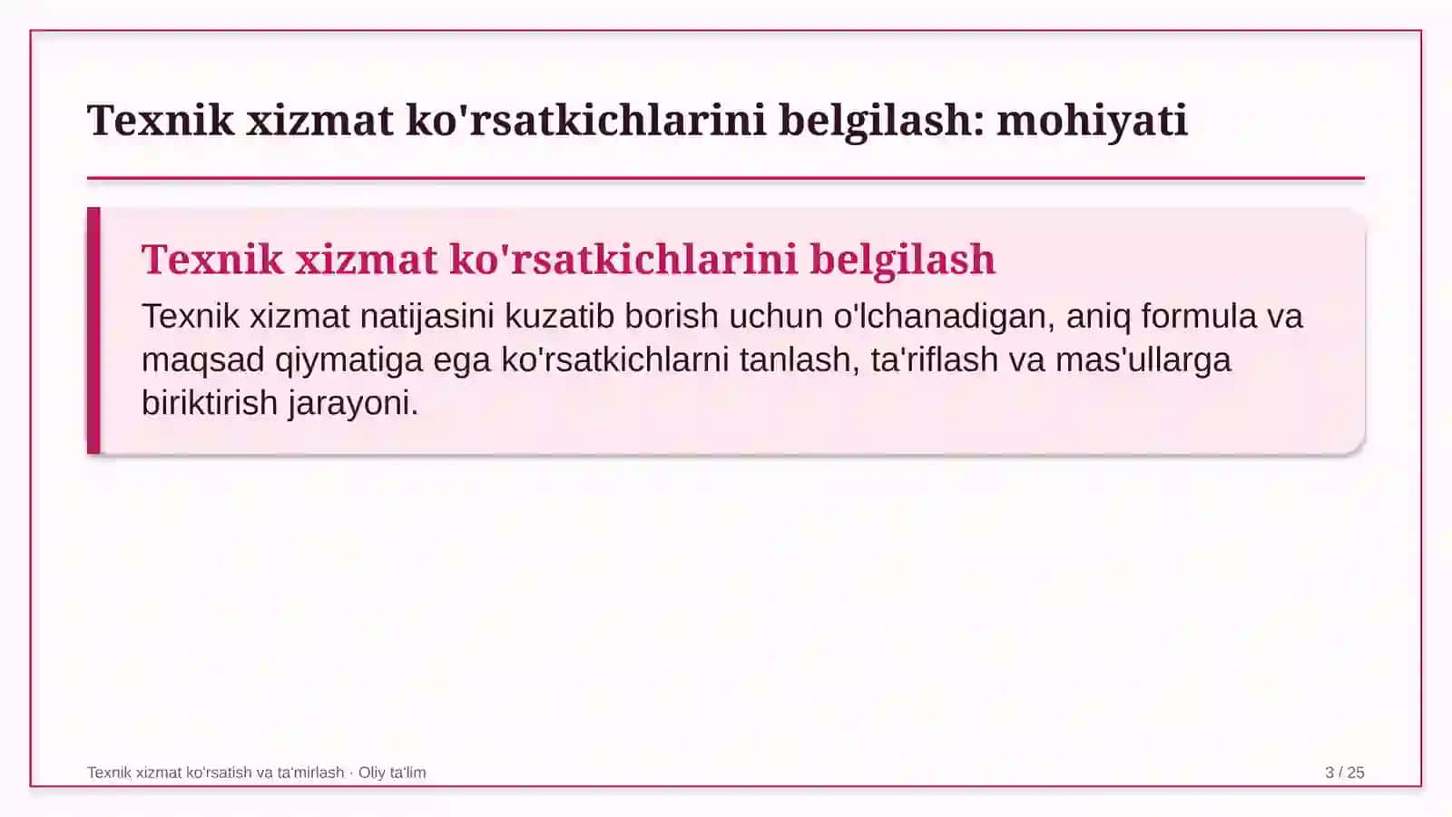 sutchilik fermalarida texnik xizmat ko'rsatish ko'rsatkichlarini belgilash 6111 3