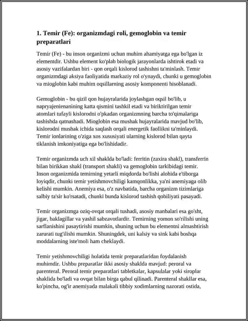 D-ELEMENTLARNI ORGANIZMDAGI AHAMIYATI BIRIKMALARNI TIBBIYOTDA ISHLATILISHI 3